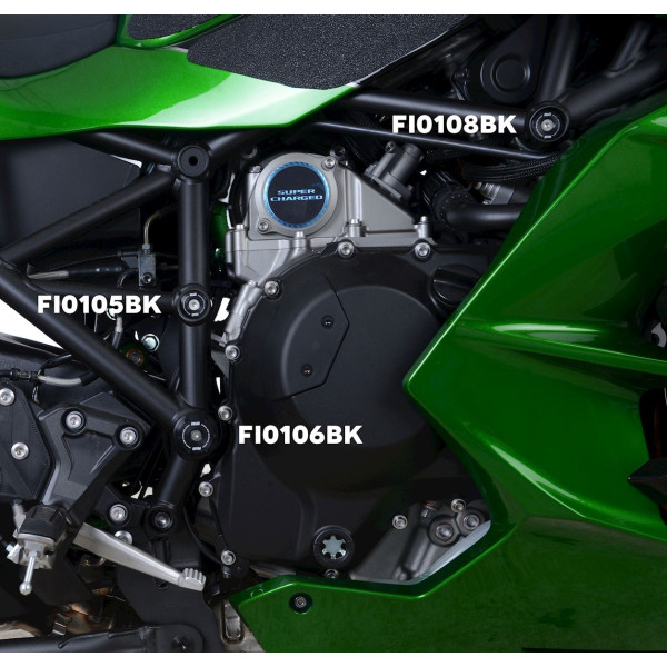 R&G Frame Plug kit for Kawasaki H2 SX (SE) '18- (5 piece)